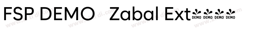 FSP DEMO   Zabal Ext字体转换